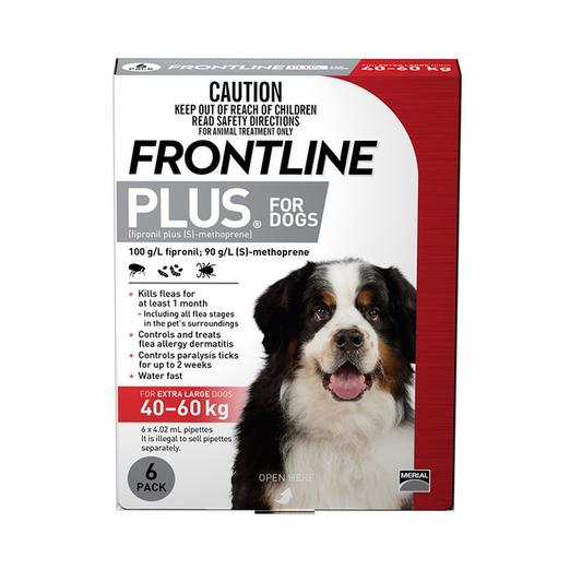 Frontline Plus for Dogs 40 60kg JEPetz Pet Supplies Singapore