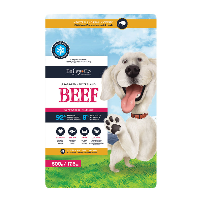 Bailey+Co Dog Freeze Dried Dog Food - Beef